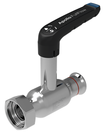 Product Image for Apollo FullFlow Staalverzinkt kogelafsluiter verlengde spindel met wartel FF 15xG3/4" (DN12) L-hendel