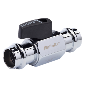 Product Image for Broen Ballofix minikogelkraan met hendel (zwart) press FF 15 (DN15R) Cr