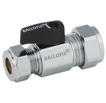 Product Image for Broen Ballofix minikogelkraan met hendel (blauw) knel FF 15 (DN15R) Cr