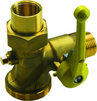 Product Image for SEPP Gas kogelafsluiter haaks voor eenstrangs gasmeter DN25 (buitendraad x binnendraad)