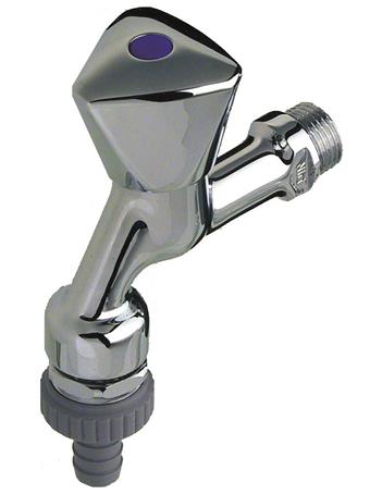 Product Image for Seppelfricke SEPP Kombi beluchterkraan met keerklep met kroonknop MM G1/2"xG3/4" (DN15) Cr