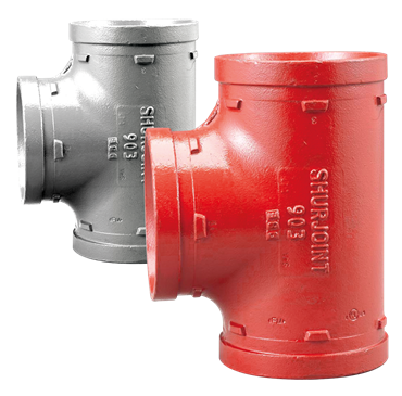 Product Image for VSH Shurjoint Fire groef korte radius T-stuk MMM 139,7 verzinkt