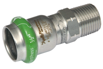 Product Image for VSH SmartPress AISI316 overgangskoppeling EPDM FM 1"xMPT3/4"