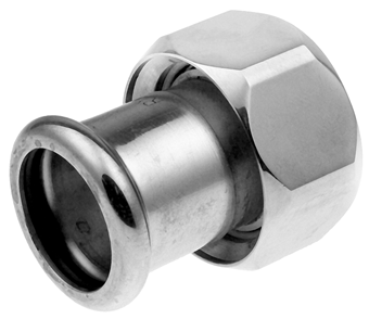Product Image for VSH XPress Koper wartelkoppeling verchroomd (press x binnendraad)