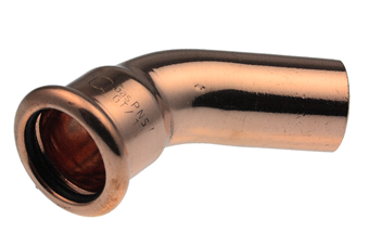 Product Image for VSH XPress Koper bocht 45° (press x insteek)