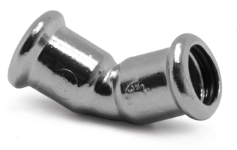 Product Image for VSH XPress Koper bocht 45° verchroomd (2 x press)