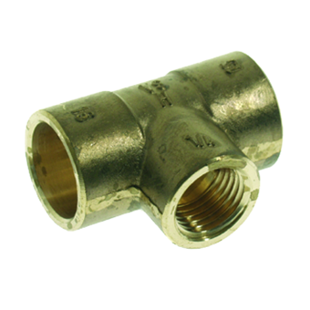 Product Image for VSH Soldeer Messing T-stuk binnendraad (2 x soldeer x binnendraad)