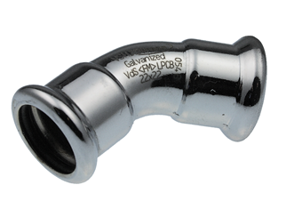 Product Image for VSH XPress Staalverzinkt bocht 45° FF 54