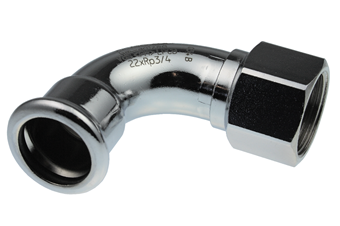 Product Image for VSH XPress Staalverzinkt bocht 90° FF 22xRp1/2"