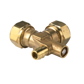 Product Image for VSH Super kniekoppeling 90° met aftap FF 22