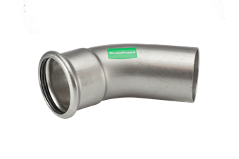 Product Image for VSH SudoPress RVS bocht 45° (press x insteek)