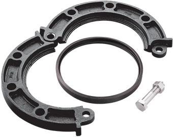 Product Image for VSH Shurjoint groef flens adapter A150 F-FL 168,3 zwart