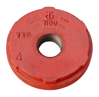 Product Image for VSH Shurjoint groef eindkap met conc. aftap MF 60,3xRp1" rood
