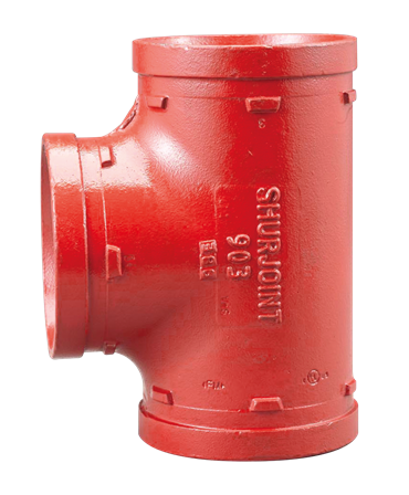 Product Image for VSH Shurjoint Fire groef korte radius T-stuk MMM 76,1 rood