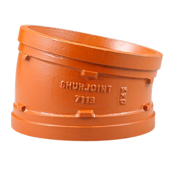 Product Image for VSH Shurjoint groef bocht 11,25° MM 42,4 oranje